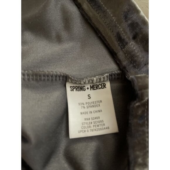 Spring + Mercer Women’s Small Crushed Velvet Top - Picture 10 of 10